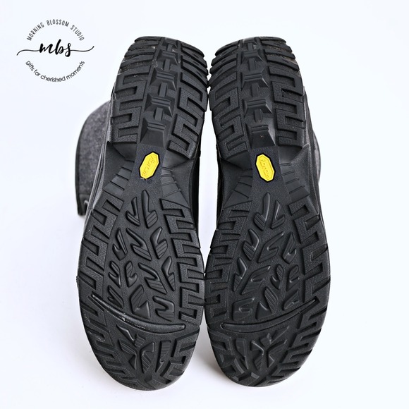 UGG Butte Herringbone Duck Rugged Outdoor Winter Boots Black‎ Men 15